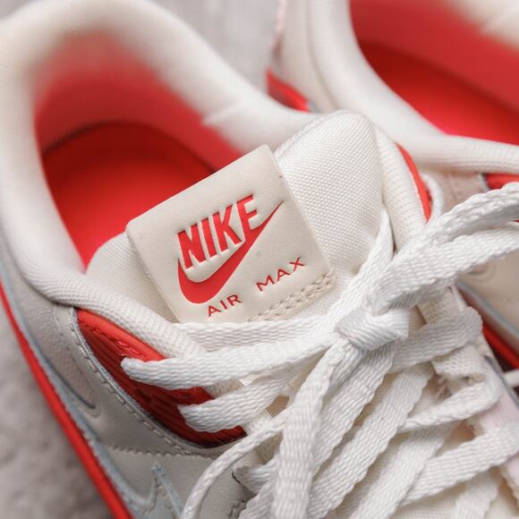 Nike Air Max 90 LV8 Sail Siren Red Pink Platform Sneakers Womens 9.5 HF5073-133 - Picture 13 of 16